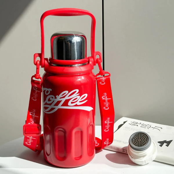 Bouteille Thermos Rouge Café