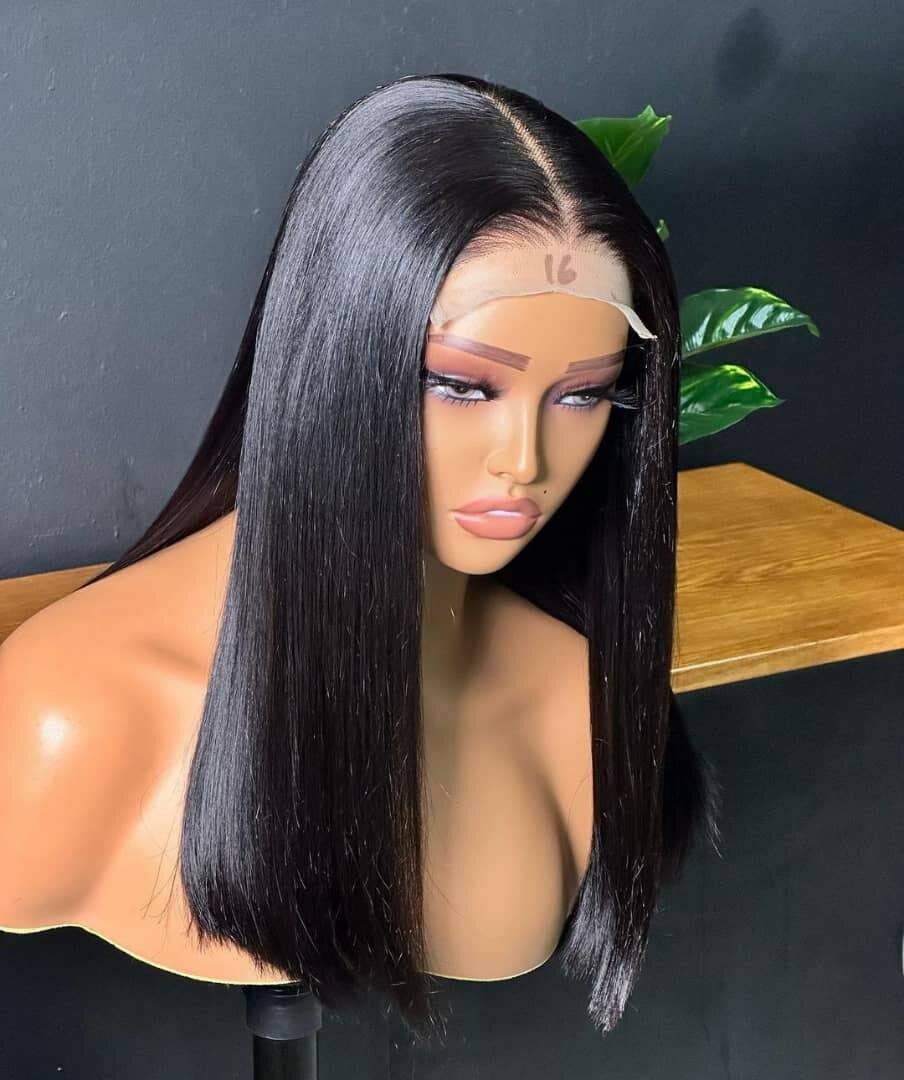 Vietnamese single drawn hair, pixie cut wig  full frontal