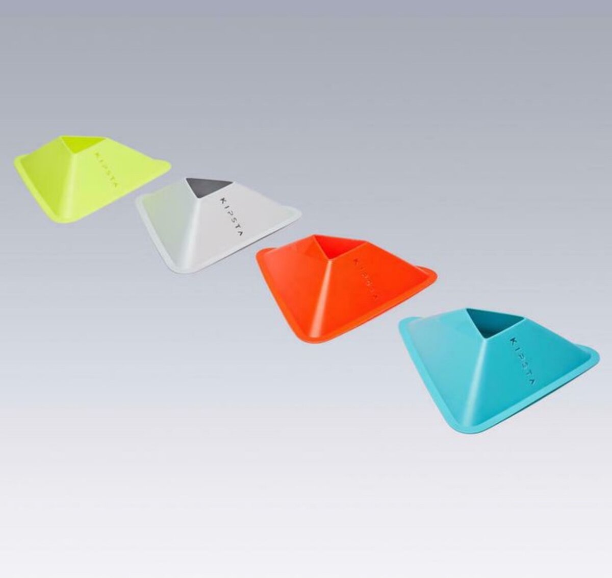 40pcs Agility Disc Cone Set Multi Sport Training Space Mark