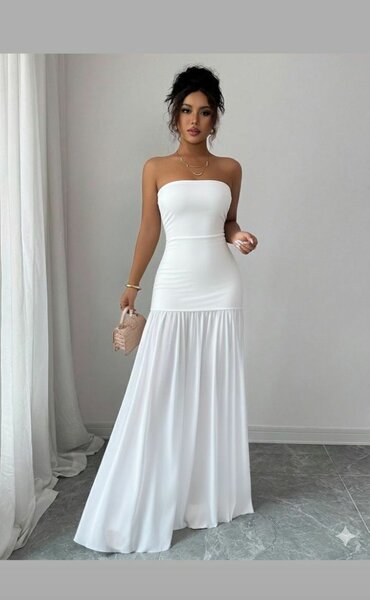 Robe de soirée élégante blanche