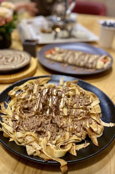 Crêpes spaguéti sans glace