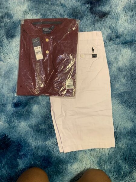 Ensemble polo et short blanc