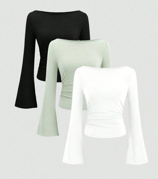 Haut femme manches évasées