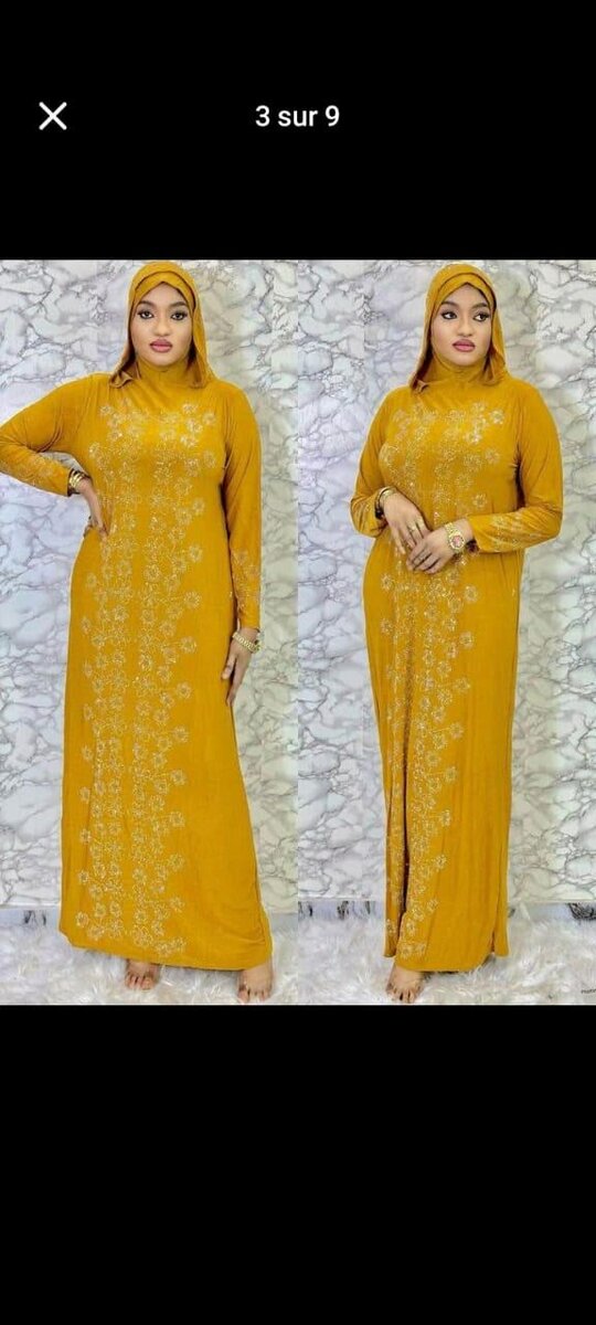 Abaya deux pièces ( boubou de prière)