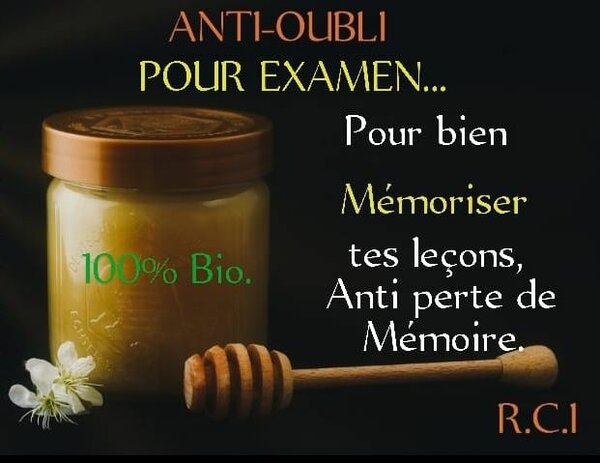 Miel Bio Anti-Oubli Examen