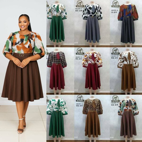 Robe élégante à motifs