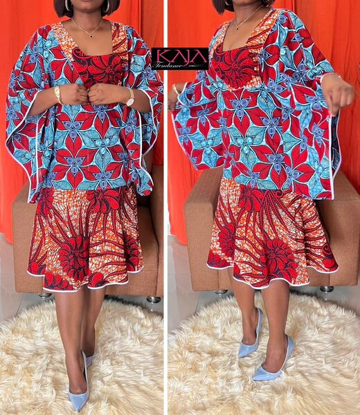 robe à motifs rouges