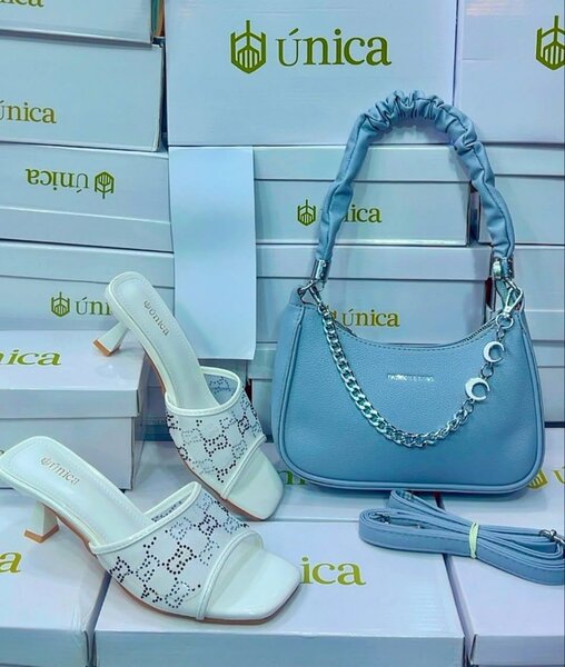 Women's Stylish Handbag and Sandal Set