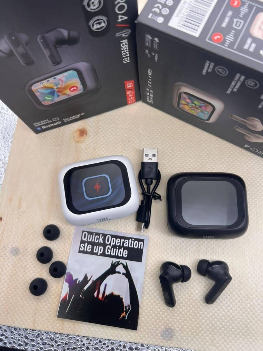 Écoute bluetooth sans-fil JBL TOUR PRO 4   or