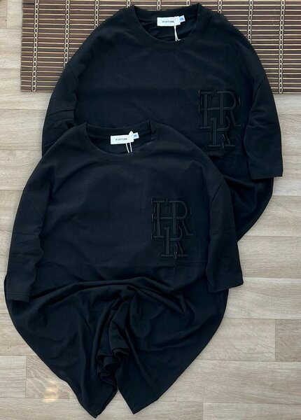 T-shirt noir unisexe