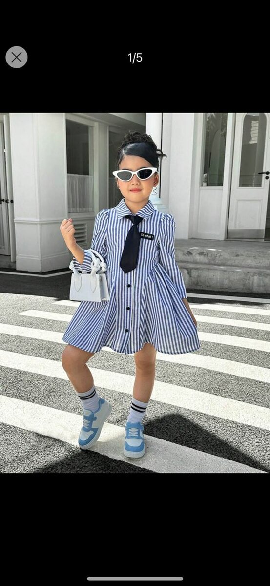 Robe Chemise Rayée Enfant