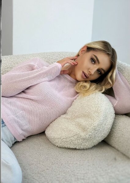 Красивая женская кофта, розовая