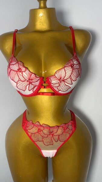 Ensemble Lingerie Rouge Dentelle