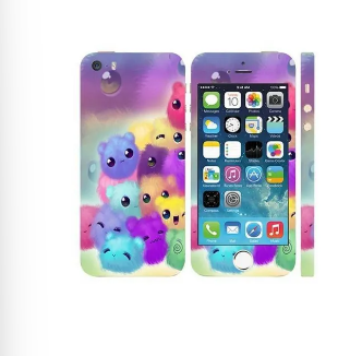 Apple Iphone 5s Kittens Mobile Skin - Multicolor