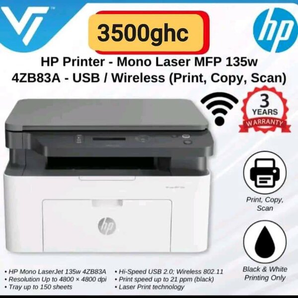 HP LASERJET MFP 135W WIRELESS PRINTERS