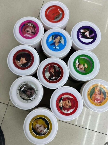 Coloration temporaire cheveux