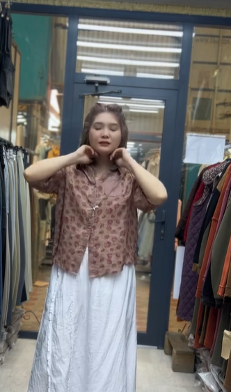 рубашка коричневая