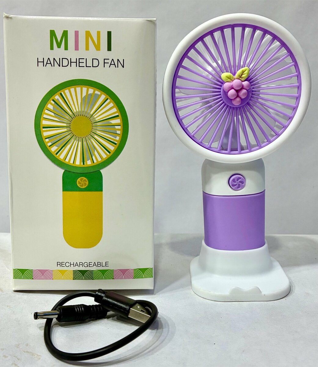 Ventilateur Mini Rechargeable LED