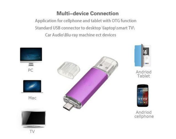 Clé USB 3-en-1 OTG 128 Go