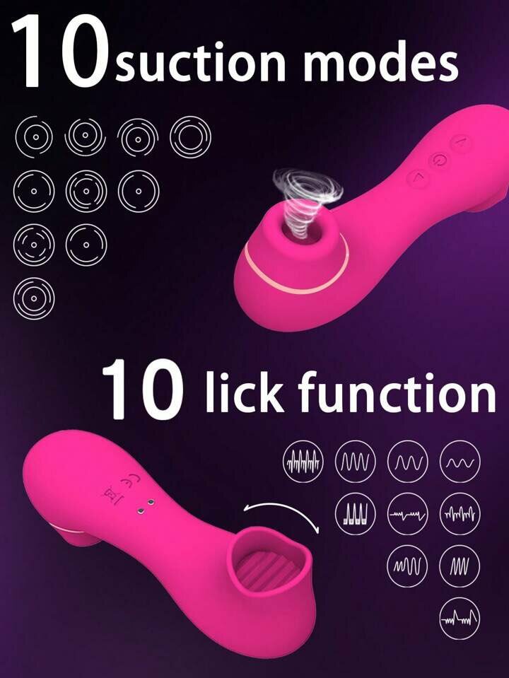 2in1 suck & licker vibrator