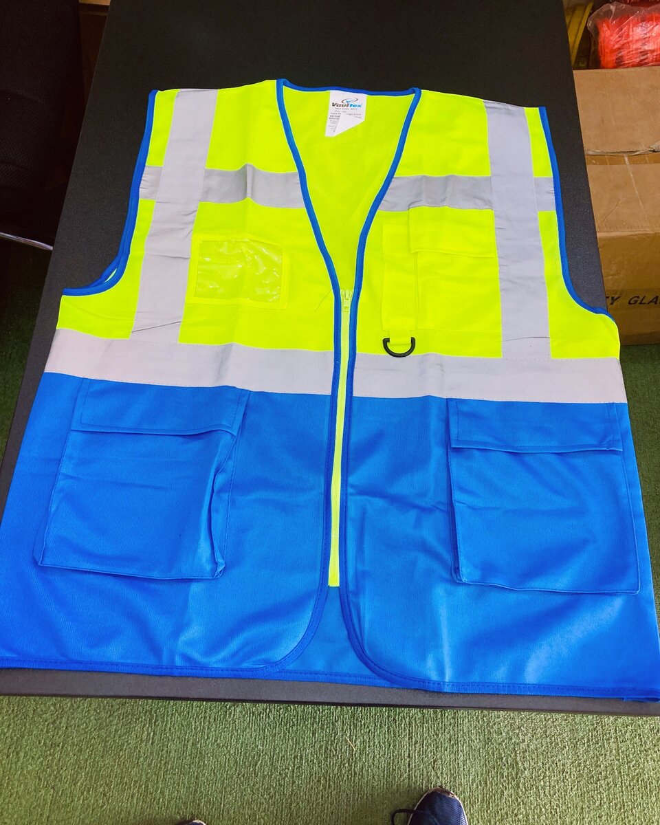 Reflective Double colors vest ( with 4 pockets)