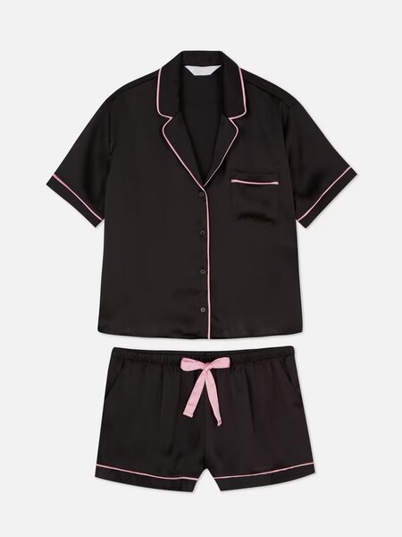 Satin short PJ set