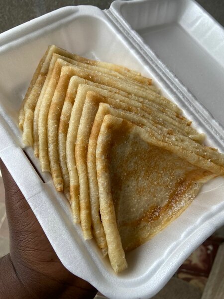 Crêpes nature sucrée