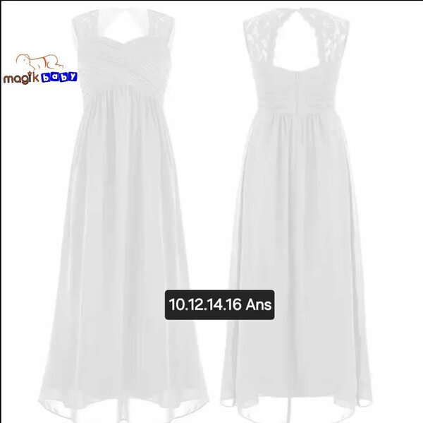 Robe blanche fluide pour ADO