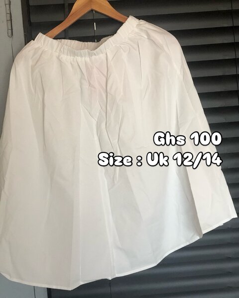 Ladies white skirt