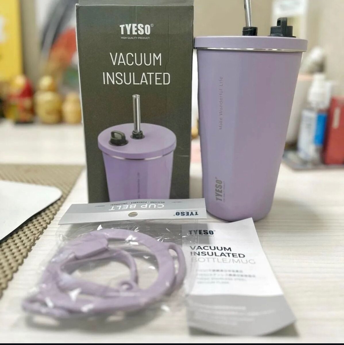 Tyeso original insulated thermo vacuum cup mug gift