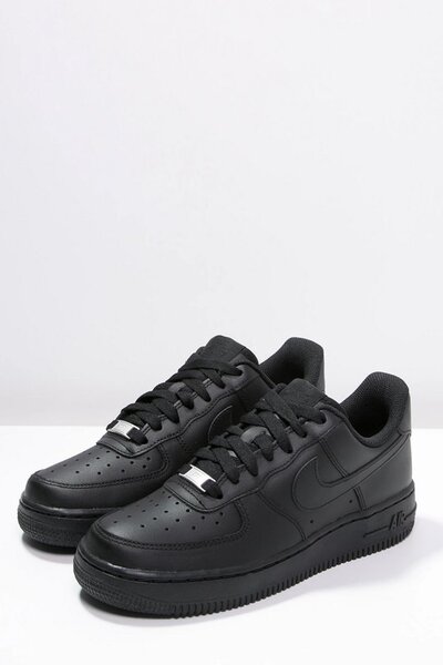 Black Leather Sneakers
