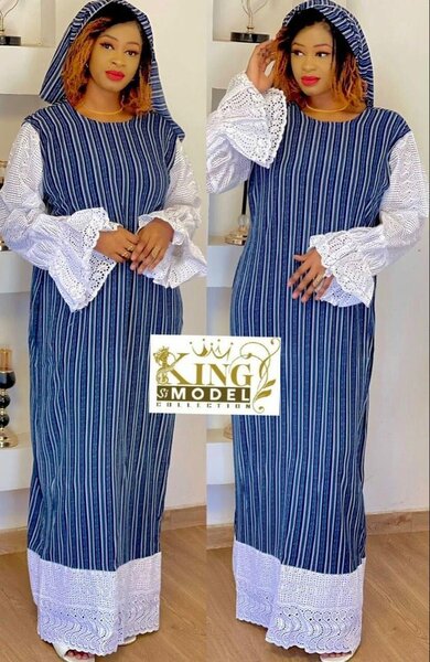 Robe longue rayée 3 pieces