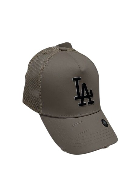 Casquette baseball beige LA