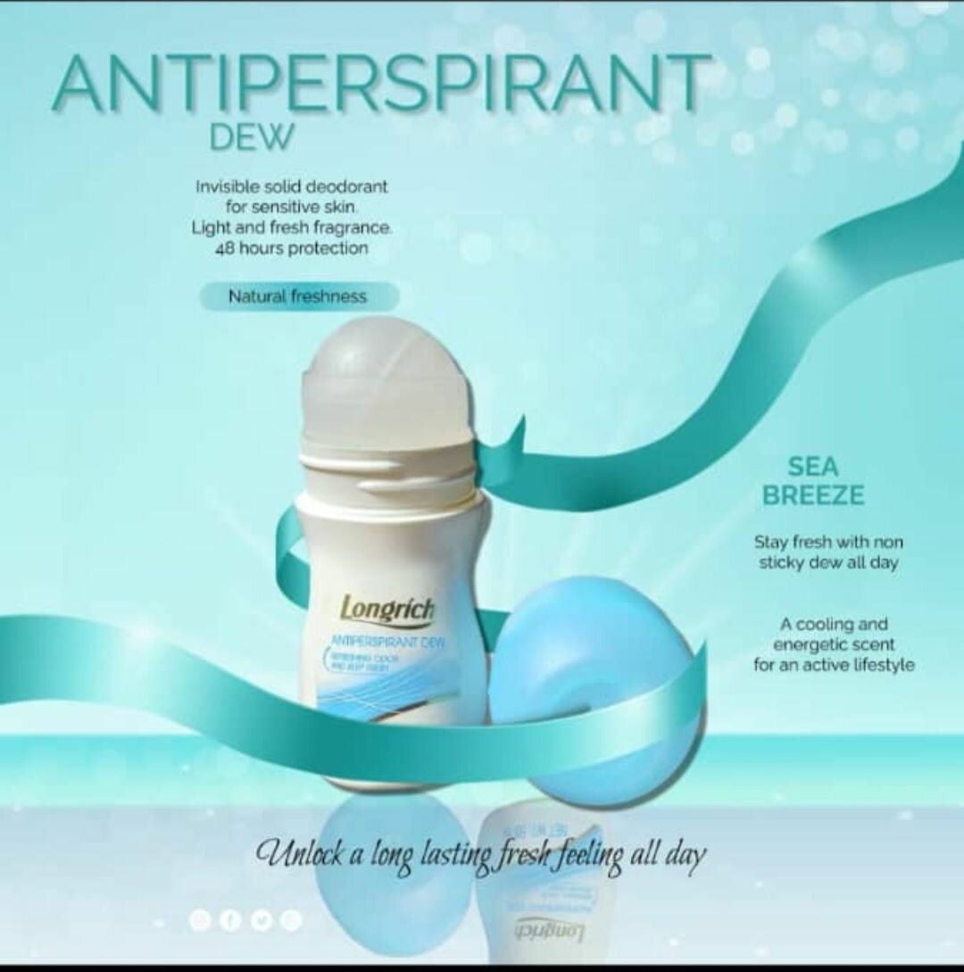 Longrich Antiperspirant Dew Roll-On, 50ml