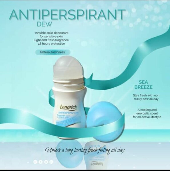 Longrich Antiperspirant Dew Roll-On, 50ml