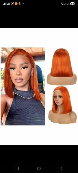 Perruque Bob Colorée