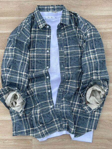 Chemise à carreaux décontractée