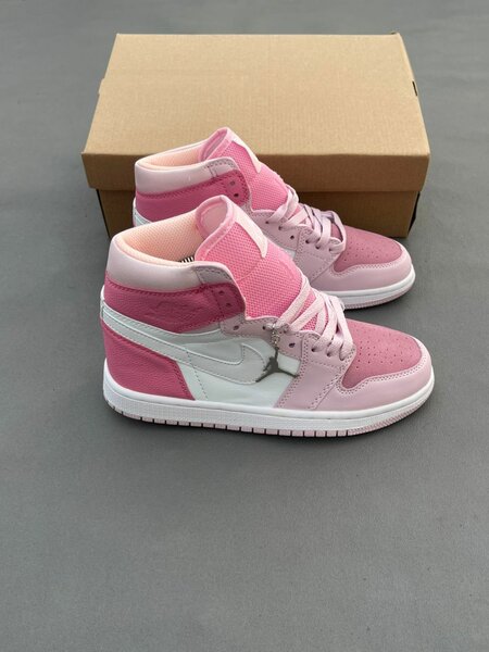 Baskets montantes roses