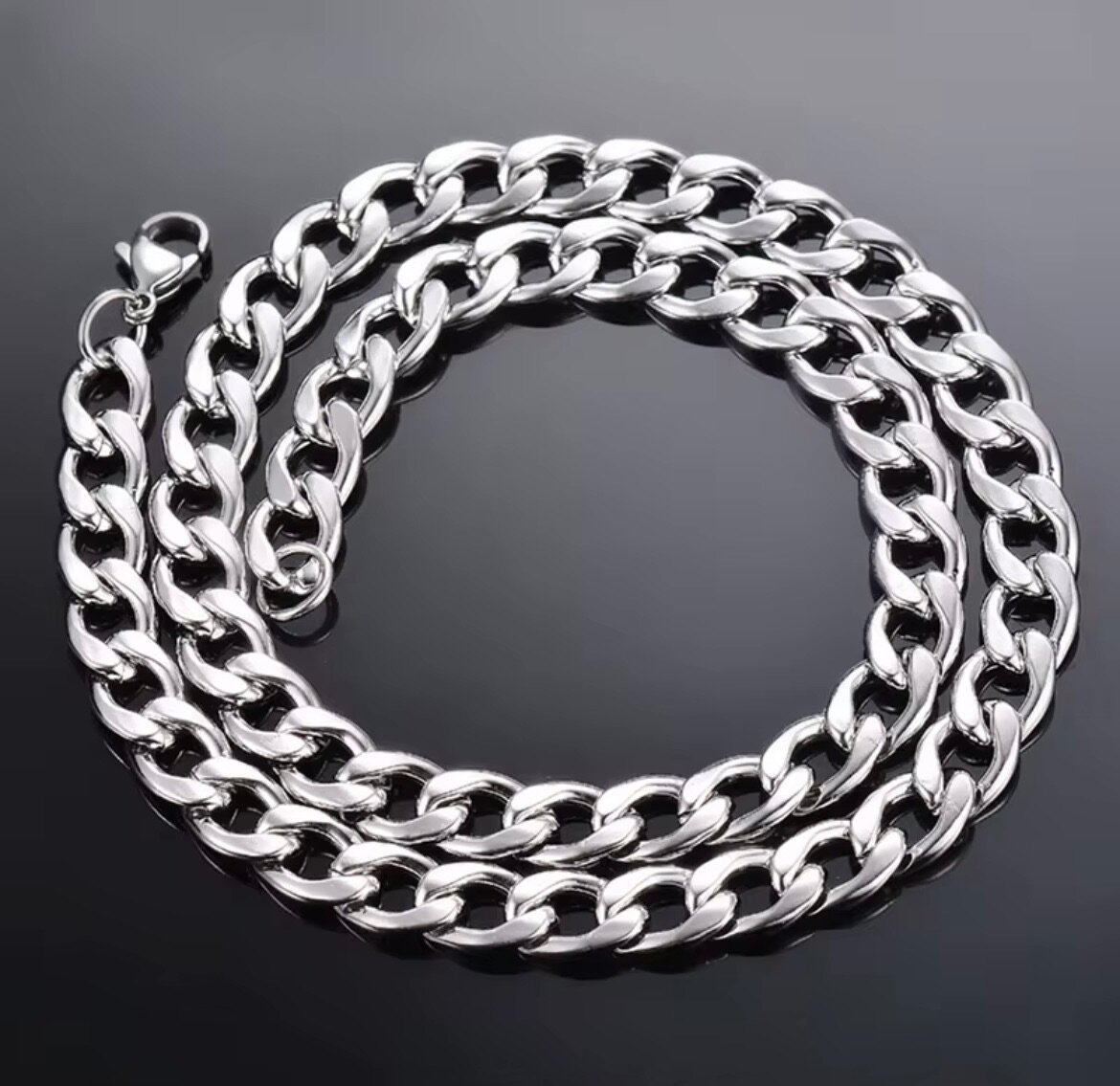 Collier chaîne en acier inoxydable