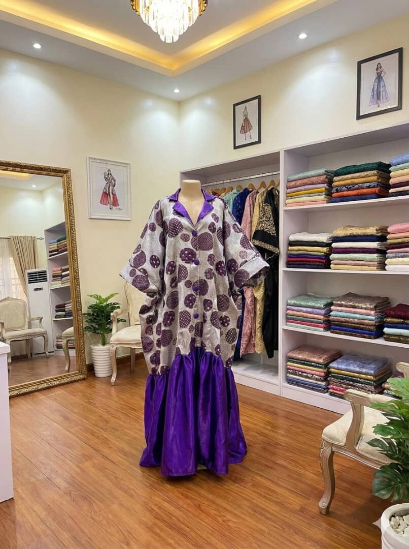 Elegant African Kaftan Dress