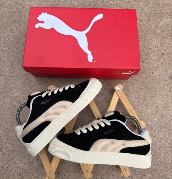 Baskets Puma Suède Noir-Beige