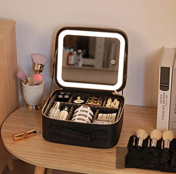 Trousse de maquillage LED portable