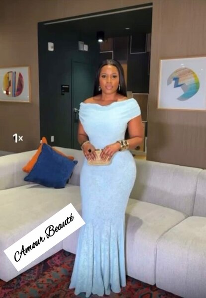 Robe élégante turquoise