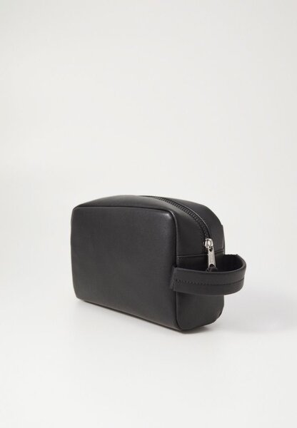 Black Leather Toiletry Bag