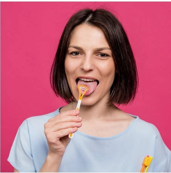 Tongue/Scraper & Cleaners dents.