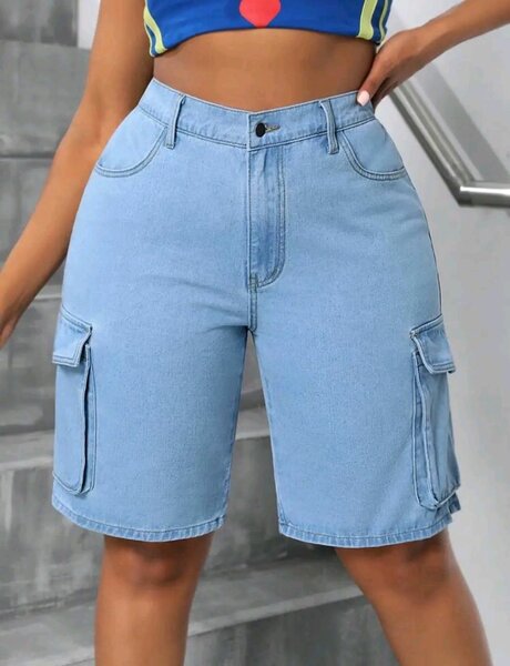 Shorts cargo en jean
