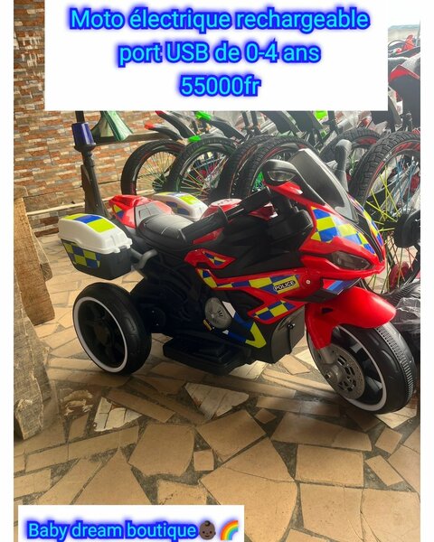 Moto électrique enfant USB