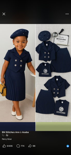Robe d'enfant en laine douce
