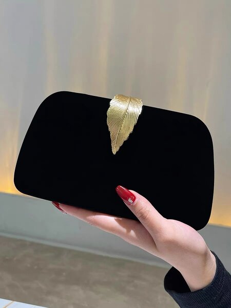 Ladies Velvet Evening Clutch Purse