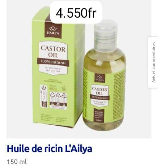 Huile de Ricin 100% Naturelle